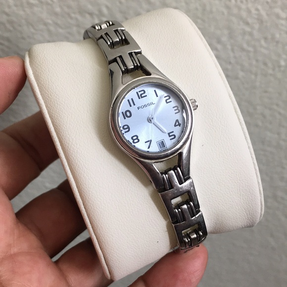 🖤FOSSIL silver & blue watch - Picture 1 of 15